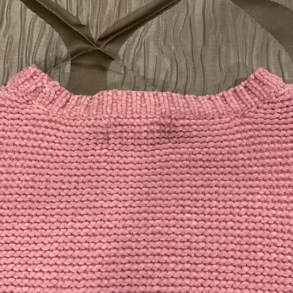 Kid’s Clothe’s  Pink Sweater Girls size 7/8 Velour - Picture 9 of 10